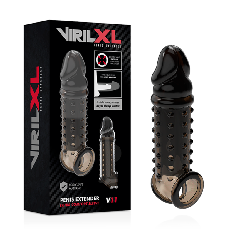 VirilXL Extra Comfort V11 Guaina Estensore Pene Nera – immagine 2