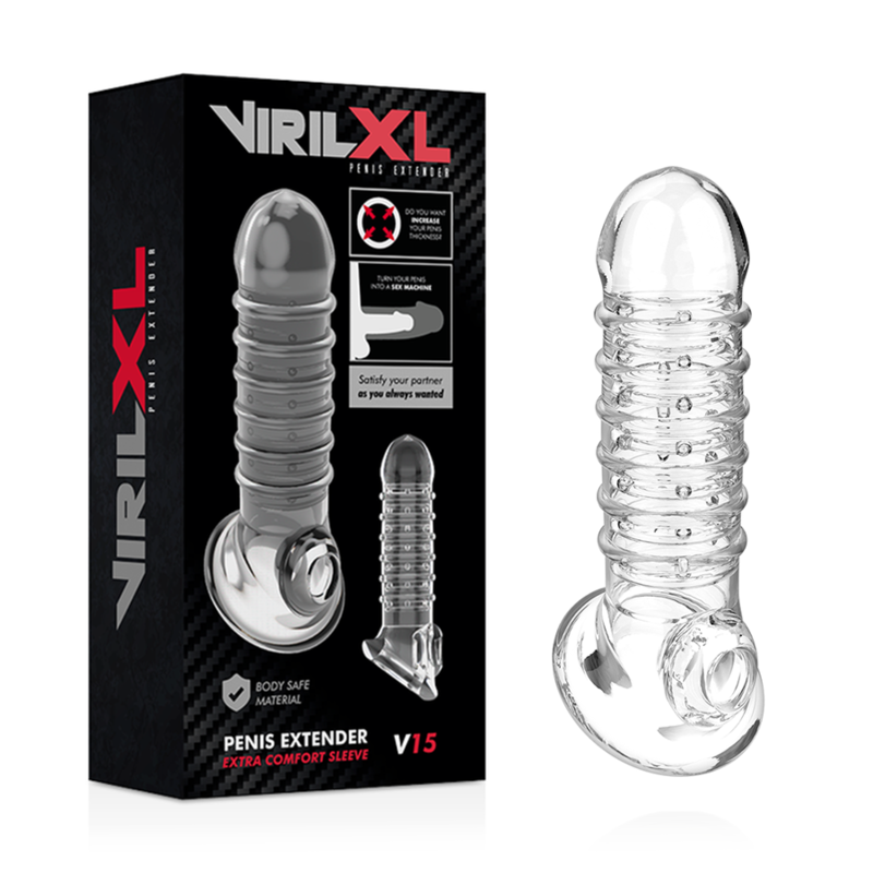 VirilXL Extra Comfort V15 Guaina Estensore Pene Trasparente – immagine 2