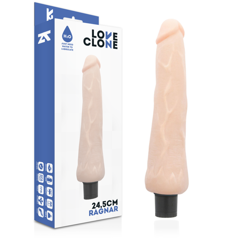 Loveclone Ragnar Vibratore Realistico Autolubrificante 24,5 cm