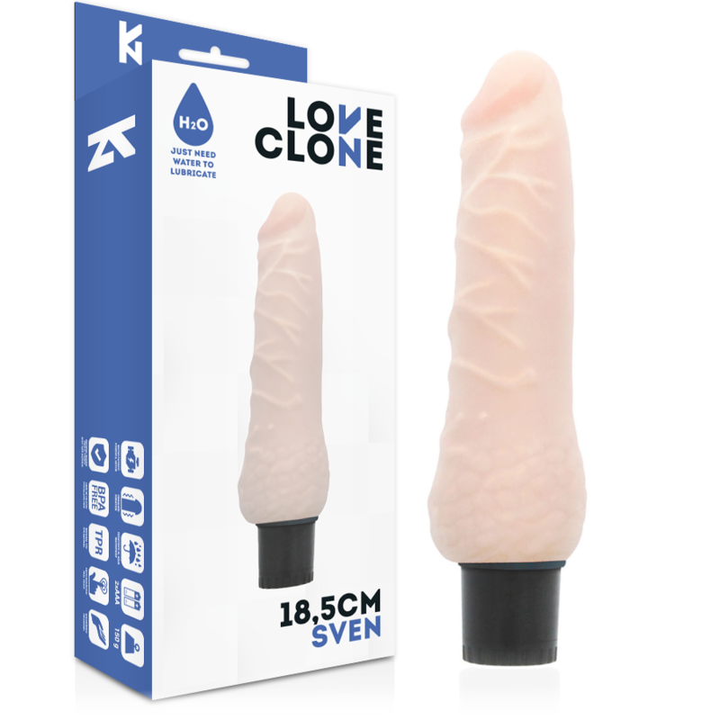 Loveclone Sven Vibratore Realistico Autolubrificante 18,5 cm