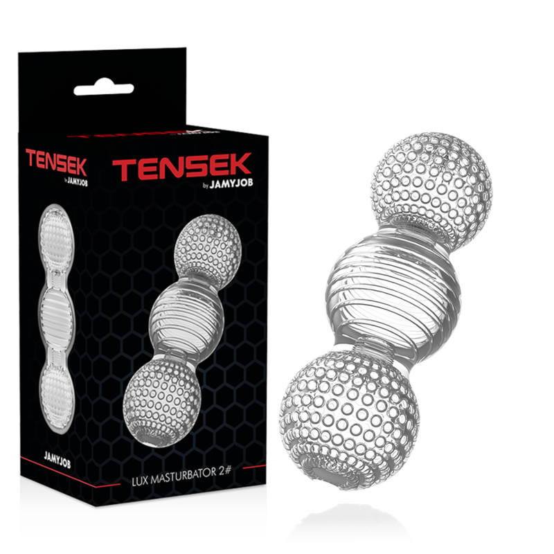 Jamyjob Extreme Tensek 2 Masturbatore Trasparente – immagine 2