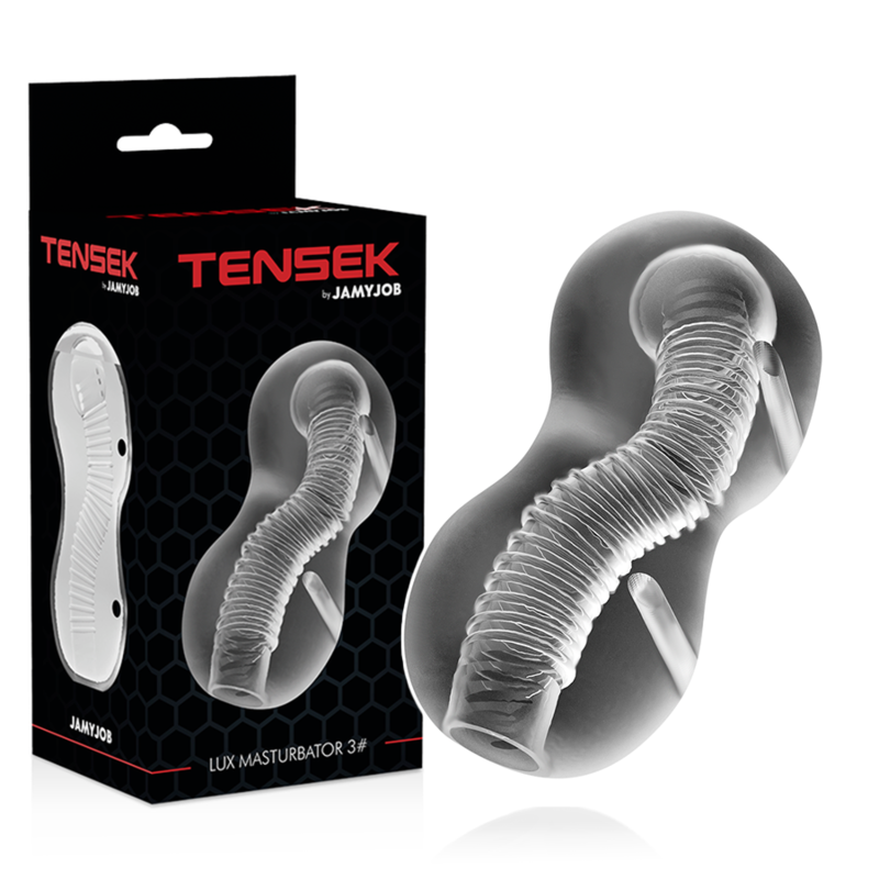 Jamyjob Extreme Tensek 3 Masturbatore Trasparente – immagine 2