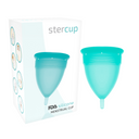 Stercup Coppetta Mestruale Acquamarina Taglia S in Silicone FDA – immagine 2