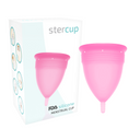 Stercup Coppetta Mestruale Rosa Taglia L in Silicone FDA – immagine 2