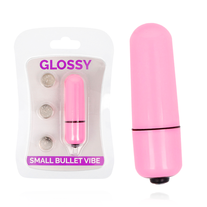 Glossy Small Bullet Vibratore Deep Rose