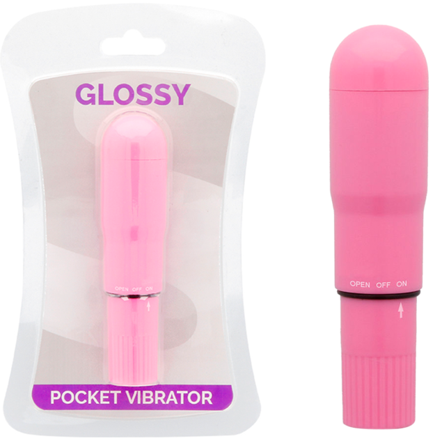 Glossy Pocket Vibratore Deep Rose