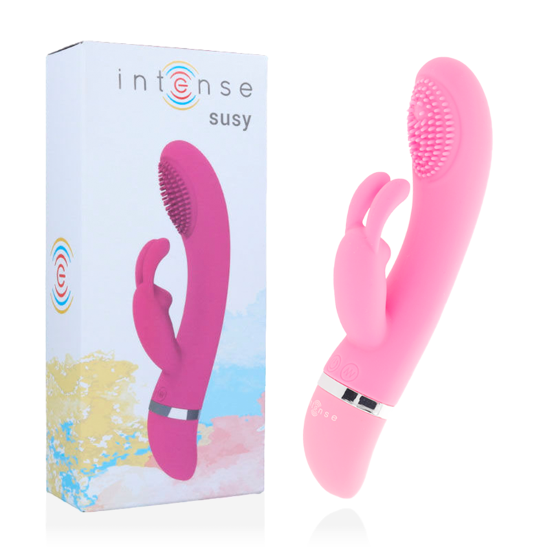 Intense Susy Vibratore in Silicone 7 Velocità Rosa