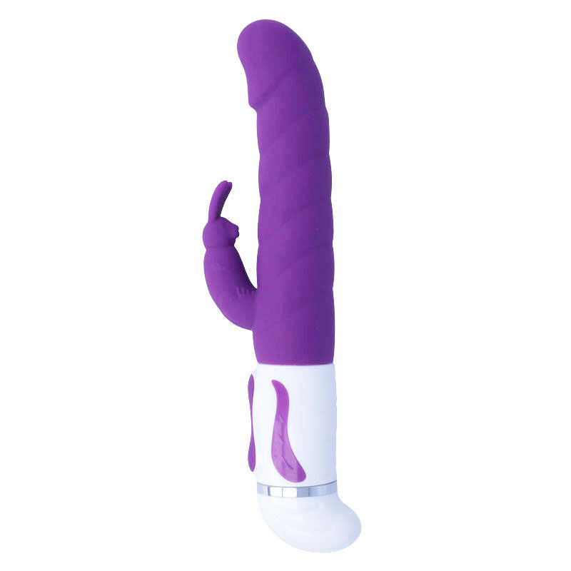 Intense Bobble Vibratore Rabbit Rotante in Silicone Lilla – immagine 2