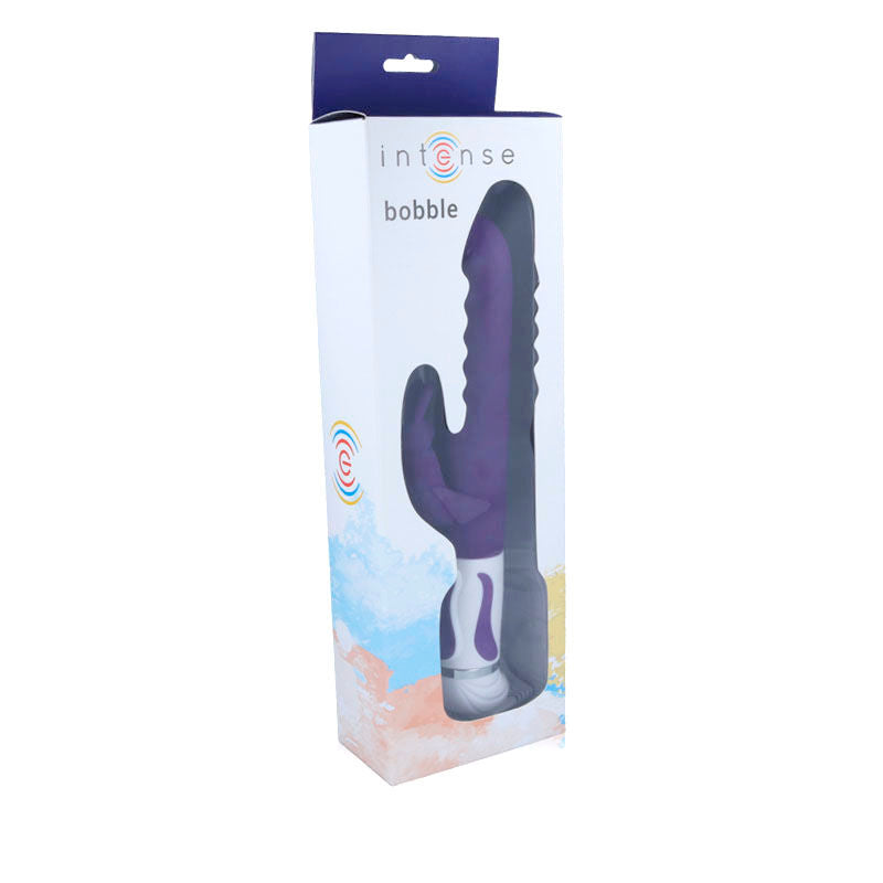 Intense Bobble Vibratore Rabbit Rotante in Silicone Lilla – immagine 5