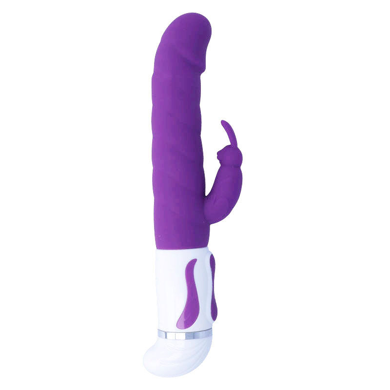 Intense Bobble Vibratore Rabbit Rotante in Silicone Lilla – immagine 3