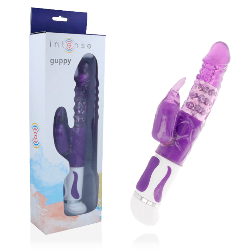 Intense Guppy Vibratore in Silicone 12 Velocità Lilla