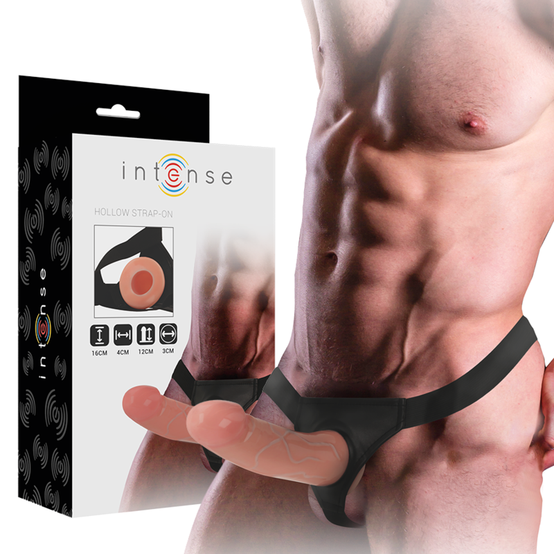 Intense Imbracatura Cava con Dildo 16 × 3 cm