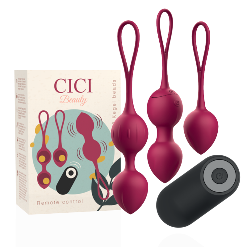 Cici Beauty Set 3 Palline Kegel con Pallina Vibrante e Telecomando