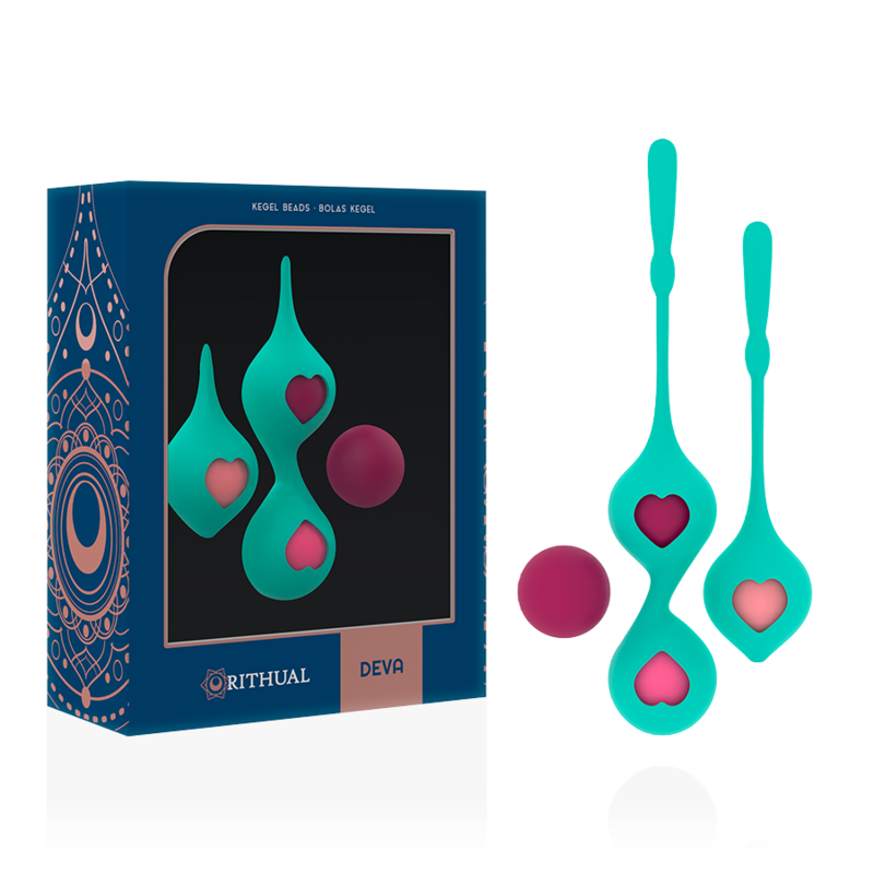 Rithual Deva Set Allenamento Pelvico 4 Palline Verde Acqua – immagine 2
