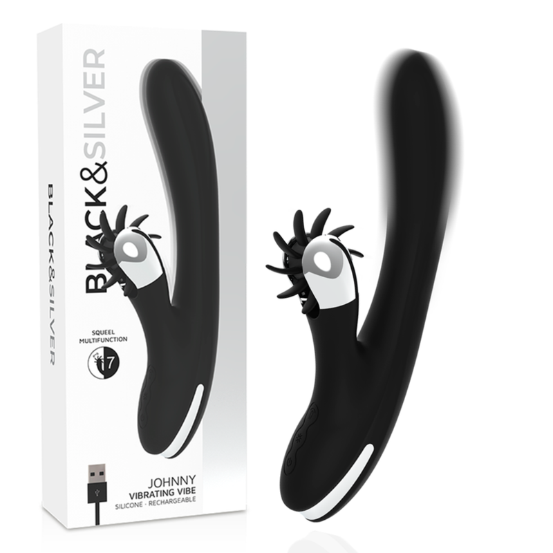 Black&Silver Bunny Johnny Vibratore Rabbit