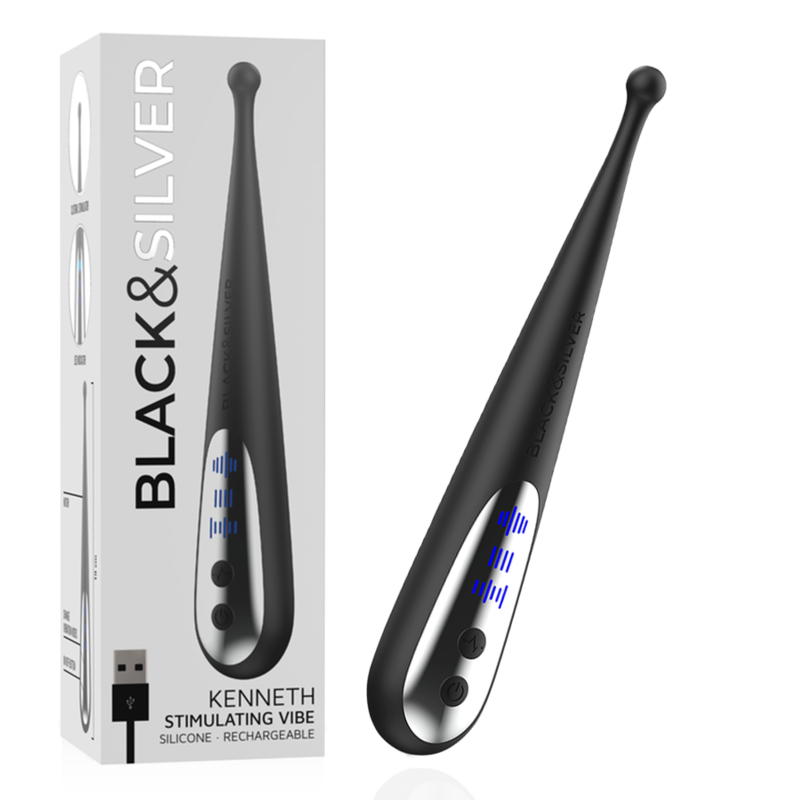 Black&Silver Kenneth Stimolatore Vibrante