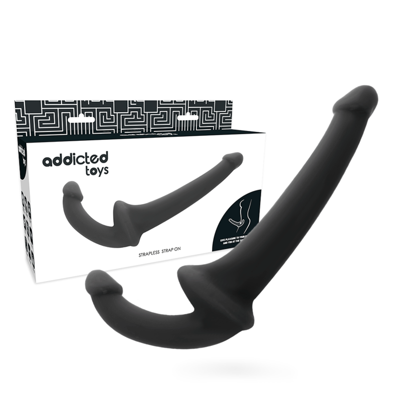 Addicted Toys Strap-On Senza Imbracatura con Punto G 18 cm Nero