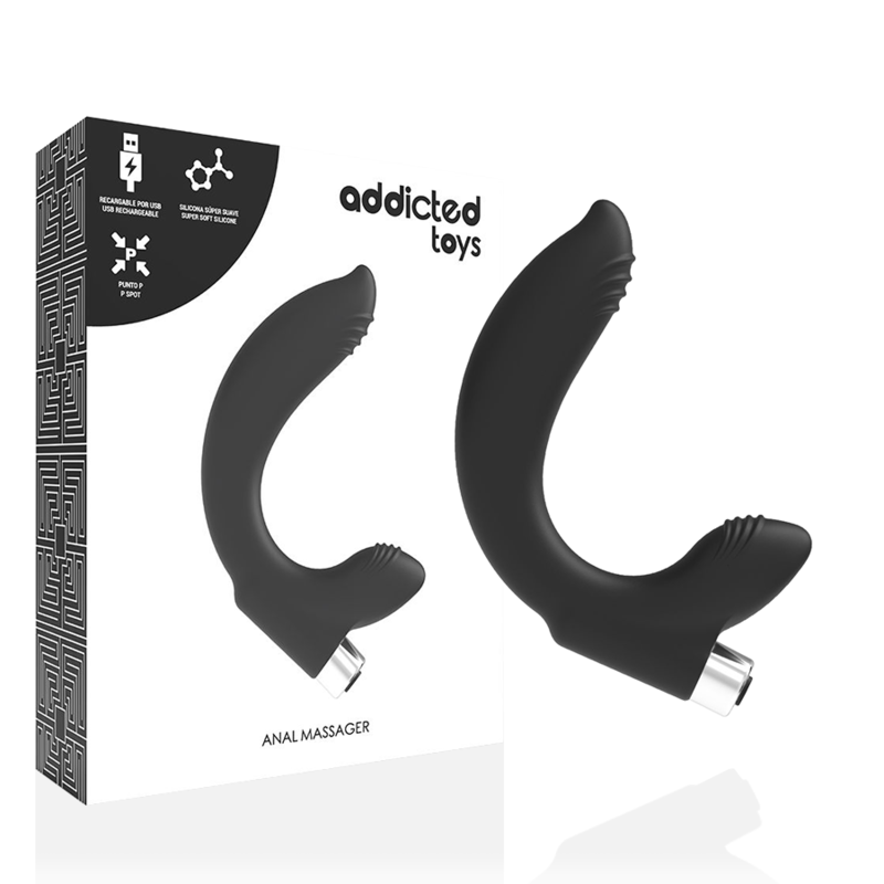 Addicted Toys Vibratore Prostatico Ricaricabile Modello 7 Nero