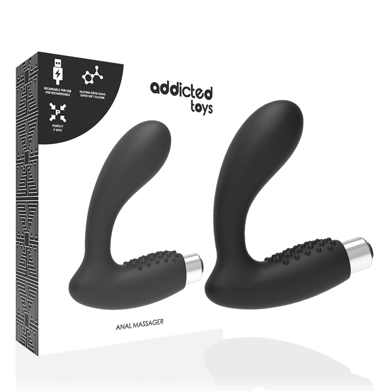 Addicted Toys Vibratore Prostatico Ricaricabile Modello 5 Nero