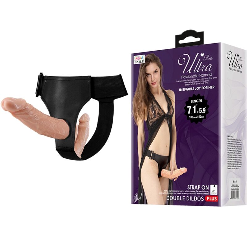 Baile Strap-On con Doppio Dildo per Due Partner Carne