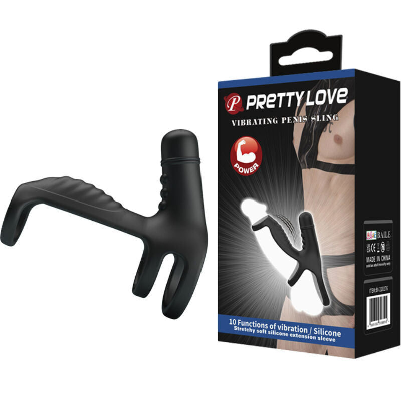 Pretty Love Imbracatura Vibrante per Pene con Noduli 10 Funzioni – immagine 2