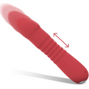 Intense Juni Vibratore con Movimento Su e Giù 10 Vibrazioni Rosso – immagine 4