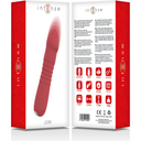 Intense Juni Vibratore con Movimento Su e Giù 10 Vibrazioni Rosso – immagine 5