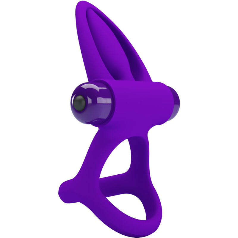 Pretty Love Anello Vibrante con Setole e Delfino Viola – immagine 3