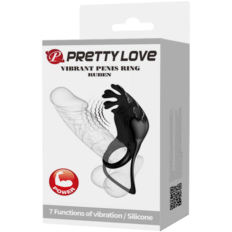Pretty Love Ruben Doppio Anello Vibrante Ricaricabile – immagine 9