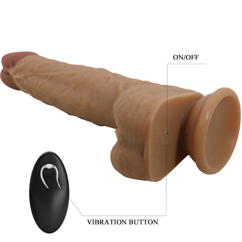 Pretty Love Jonathan Dildo Vibrante con Spinta e Telecomando 21 cm – immagine 4