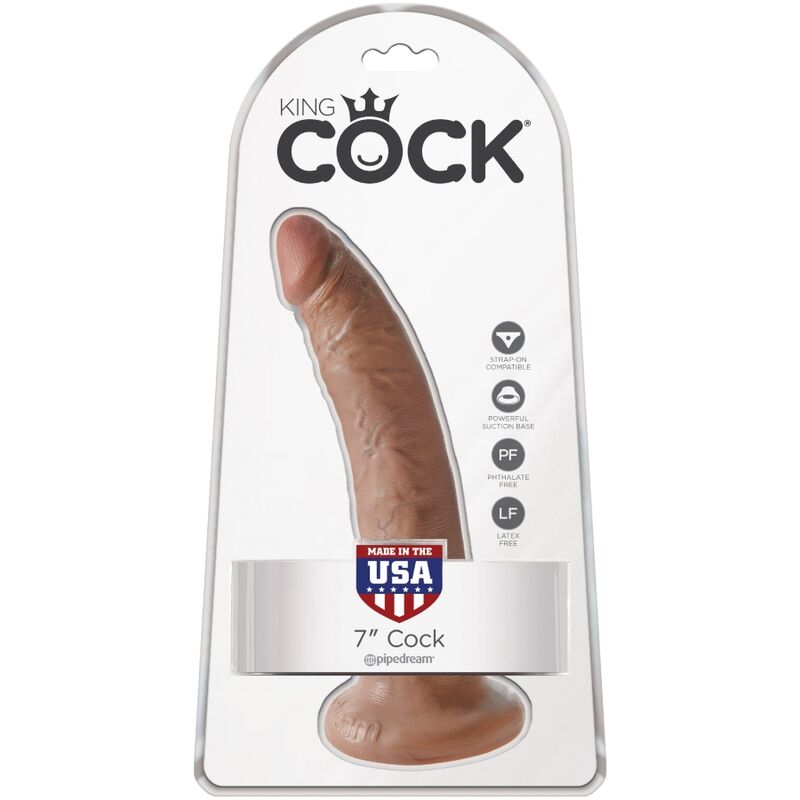 King Cock Dildo Realistico 17,5 cm Caramello – immagine 5