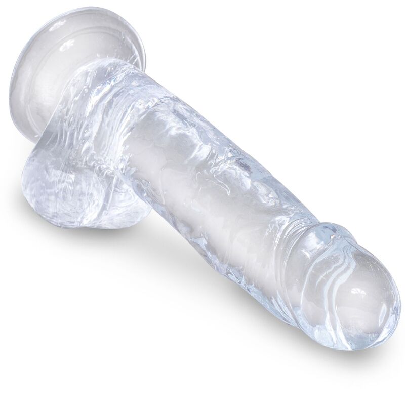 King Cock Clear Dildo con Testicoli 15,2 cm Trasparente – immagine 3