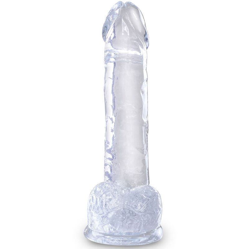 King Cock Clear Dildo con Testicoli 15,2 cm Trasparente – immagine 2