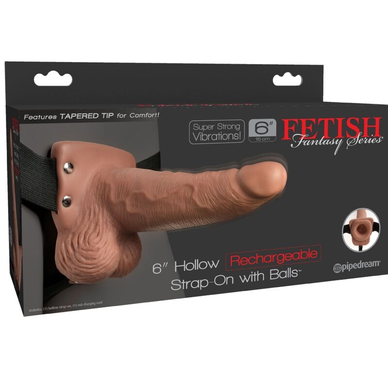 Fetish Fantasy Strap-On Cavo Realistico Vibrante Ricaricabile 15 cm Slim