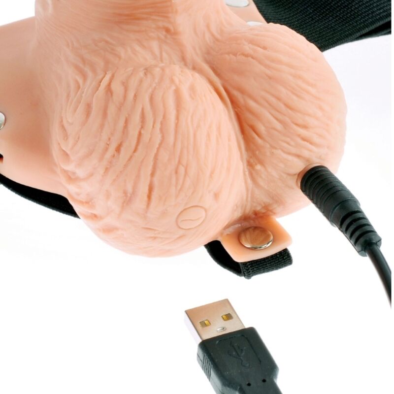 Fetish Fantasy Strap-On Cavo Realistico Vibrante Ricaricabile con Telecomando 15 cm – immagine 7