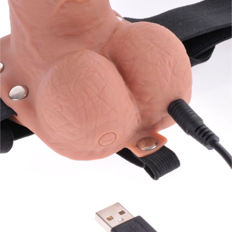 Fetish Fantasy Strap-On Cavo Realistico Vibrante Ricaricabile 17,8 cm – immagine 5