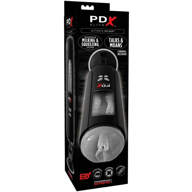 PDX Elite Ultimate Milker Masturbatore Rotante con Voce