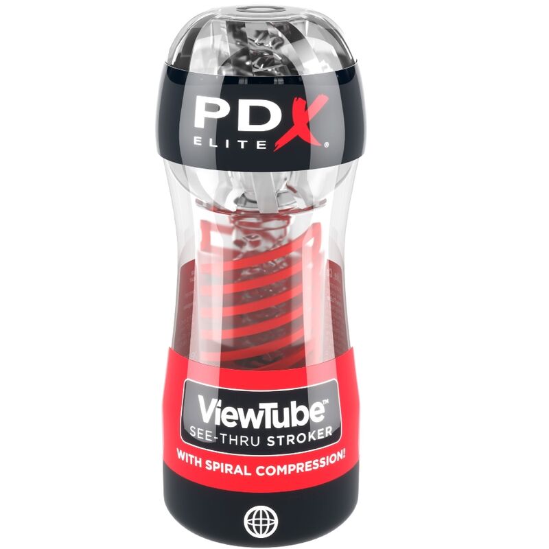 PDX Elite ViewTube 2 Masturbatore Trasparente a Spirale