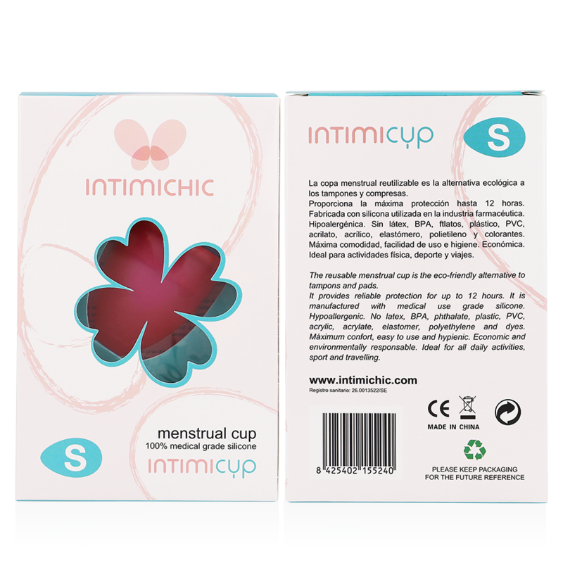 Intimichic Coppetta Mestruale Taglia S in Silicone Medicale – immagine 7