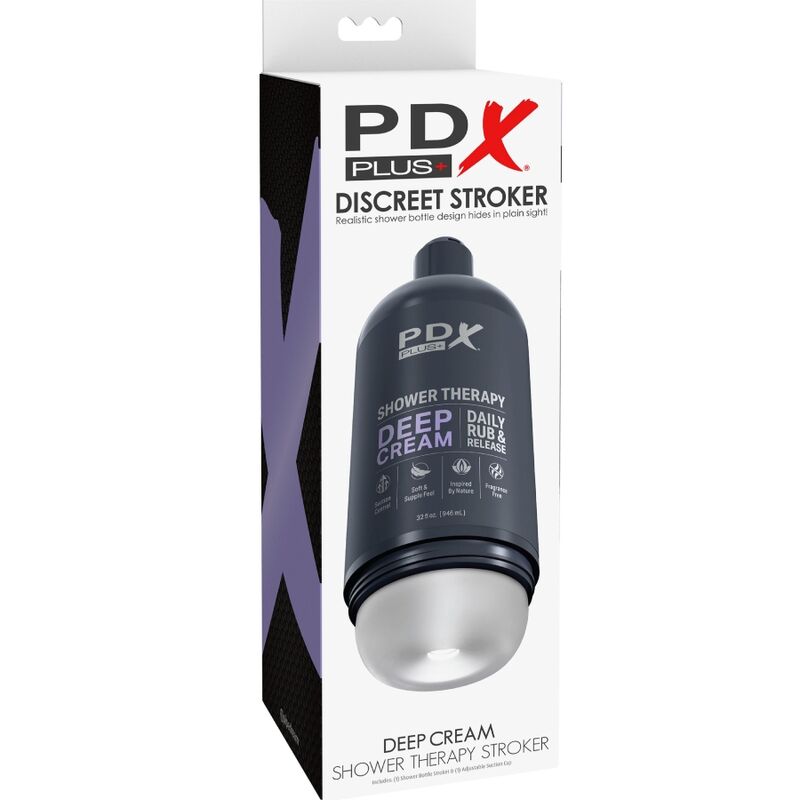 PDX Plus Shower Therapy Masturbatore Discreto a Flacone di Shampoo – immagine 6
