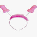 Diablo Picante Cerchietti con Antenne a Forma di Pene Rosa Glitter 6 Pezzi – immagine 2
