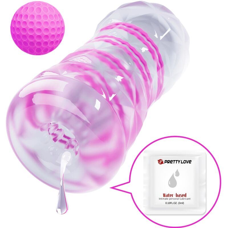 Pretty Love Fantasy Masturbatore Trasparente con Spirale Rotante – immagine 3