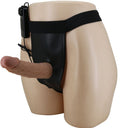 Pretty Love Slip Strap-On con Dildo Vibrante in Silicone Marmorizzato Marrone
