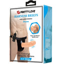 Pretty Love Slip Strap-On con Dildo Vibrante in Silicone Marmorizzato Marrone – immagine 11