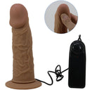 Pretty Love Slip Strap-On con Dildo Vibrante in Silicone Marmorizzato Marrone – immagine 8