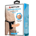 Pretty Love Slip Strap-On con Dildo in Silicone Marmorizzato Marrone – immagine 9