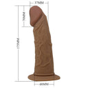 Pretty Love Slip Strap-On con Dildo in Silicone Marmorizzato Marrone – immagine 6