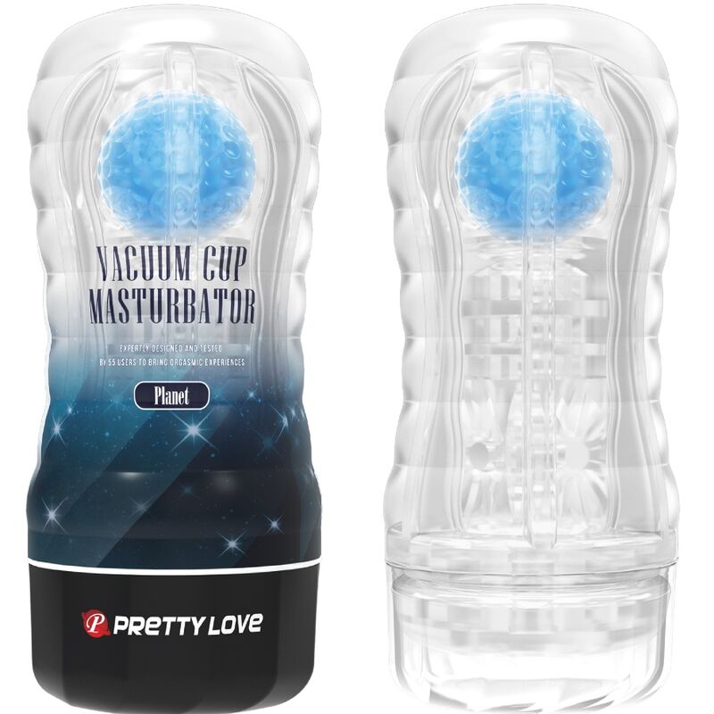 Pretty Love Planet Masturbatore con Sfere Rotanti Blu