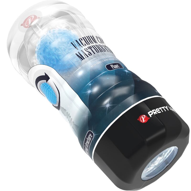 Pretty Love Planet Masturbatore con Sfere Rotanti Blu – immagine 9