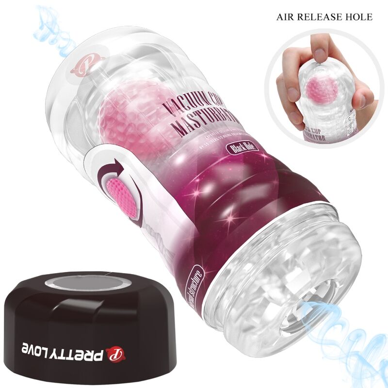Pretty Love Masturbatore con Sfere Rotanti Rosa – immagine 9